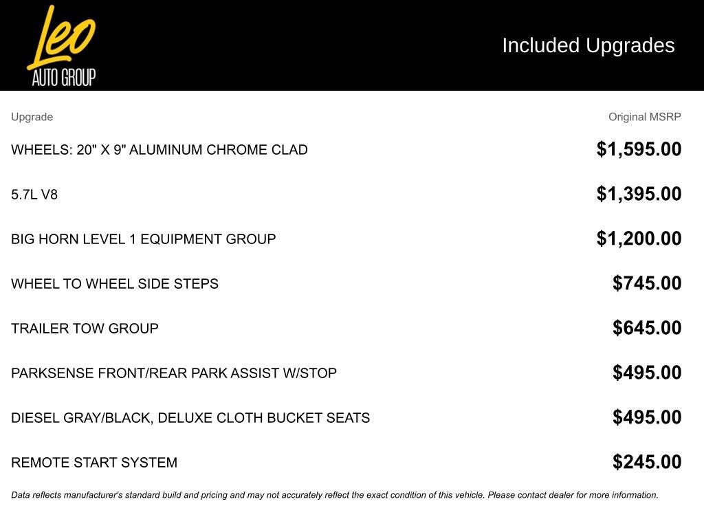 2019 RAM 1500 Big Horn/Lone Star Crew Cab 4x4 5'7" Box